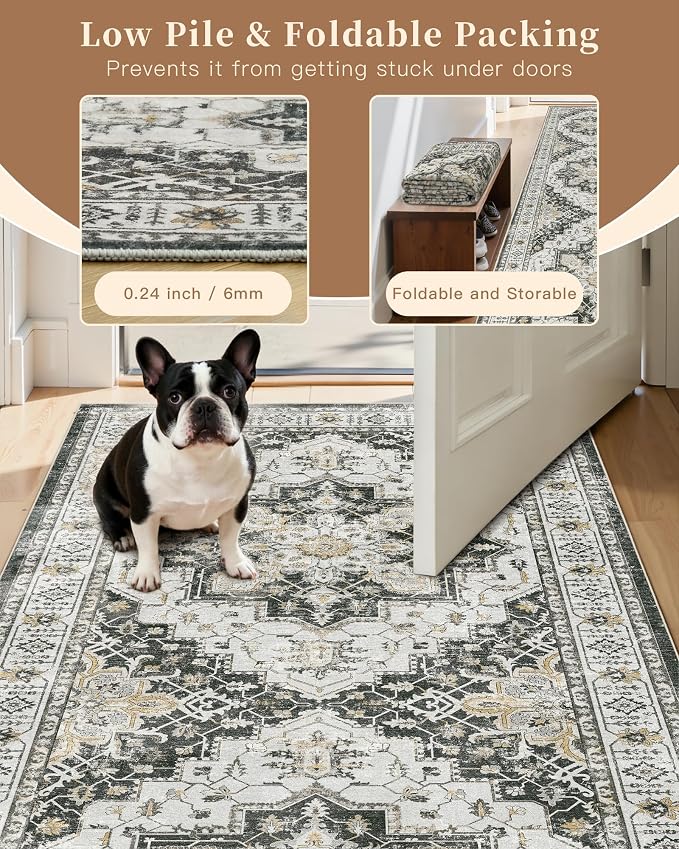 Madane Hallway Runner Rug 2'6''x16' Kitchen Runner - Image 6