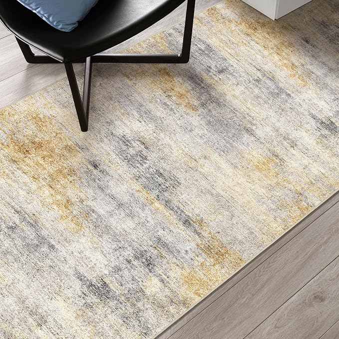 2'6''x8' Washable Kitchen Runner Rug: Modern Abstract Runners - Image 6