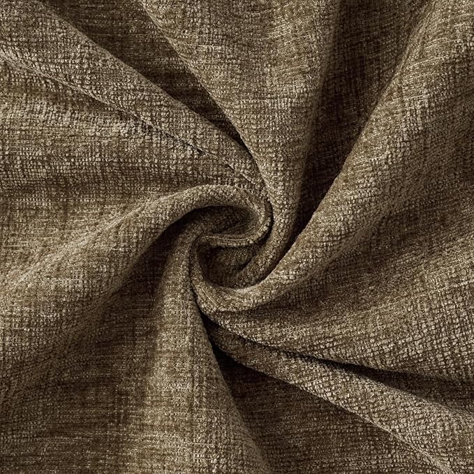 MIULEE Pack of 2 Coffee Throw Pillow Covers 12x20 Inch Soft Chenille Lumbar - Image 2