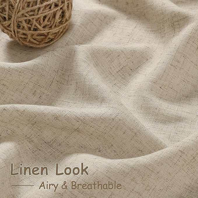 Nanspring Taupe Burlywood Curtains 72 Inches Long - Image 4