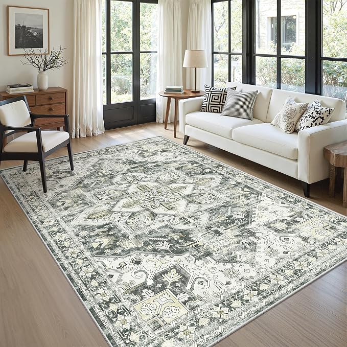 zesthome 5x7 Washable Rug-Stain Resistant Area Rugs by Zesthome