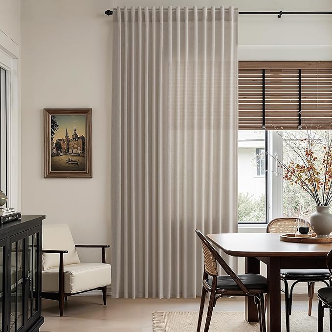 Nanspring Ecru Curtains 102 Inches Long - Image 6