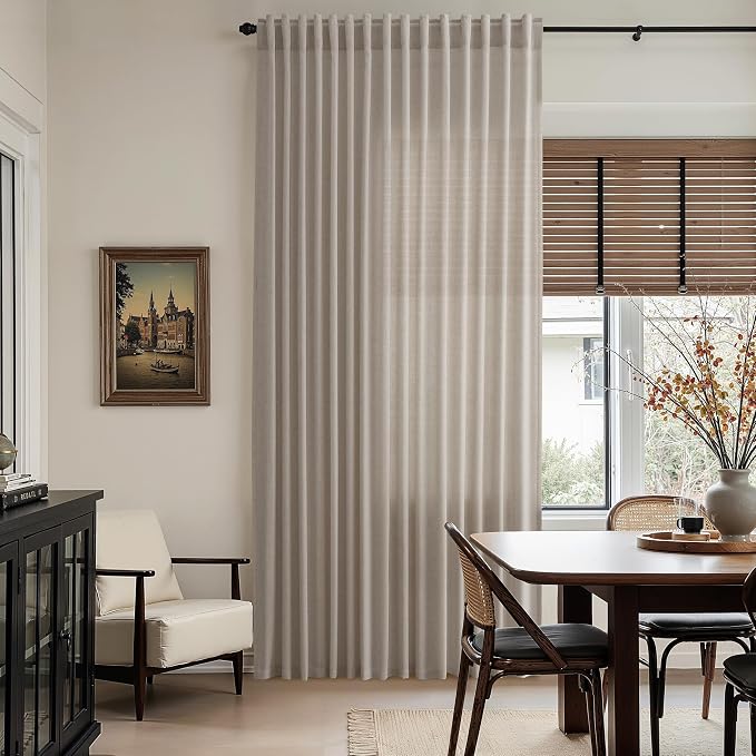 Nanspring Ecru Curtains 90 Inches Long - Image 8