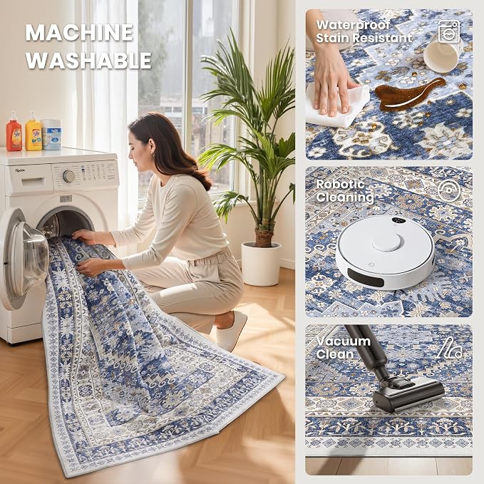 zesthome 6x9 Area Rug, Super Soft Washable Rugs - Image 5