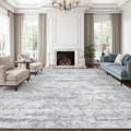 10x14 Area Rugs for Living Room, Non Slip Machine Washable Vintage Rugs by Soalmost