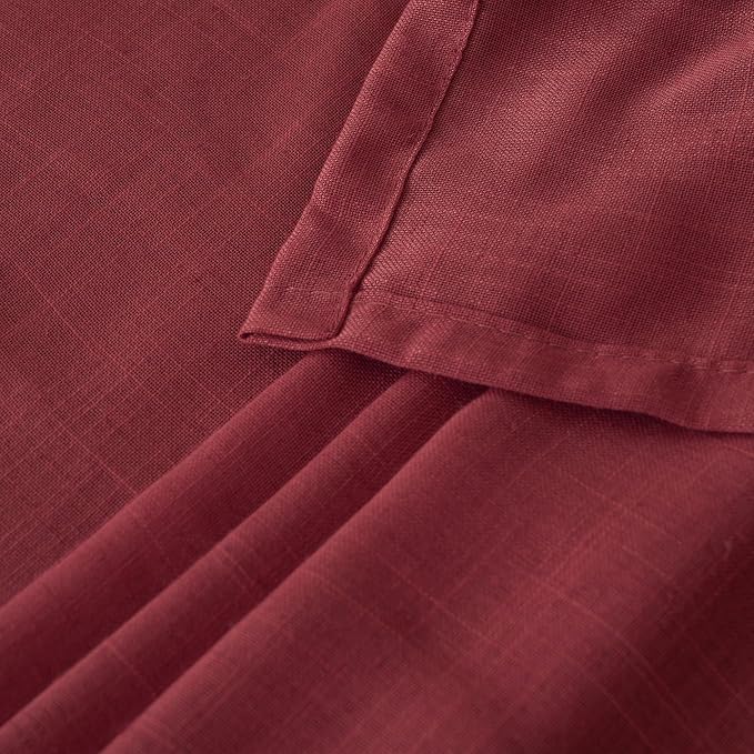 BGment Long Linen Semi Sheer Curtains 102 Inch Length - Image 8