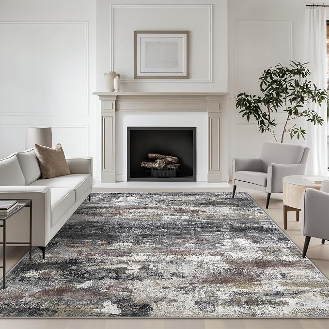 Area Rugs 9x12 for Living Room Bedroom, Large Modern Abstract Machine Washable by BEIMO
