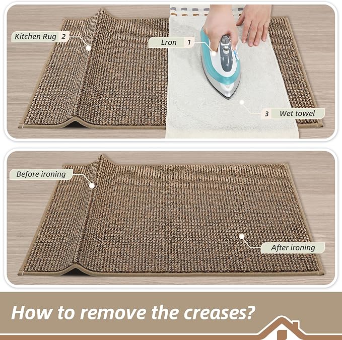 BEQHAUSE Kitchen Rugs 32"x48", Non-Slip Kitchen Mats - Image 9