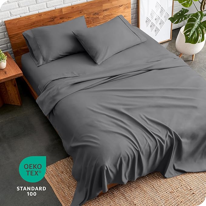 Bare Home RV Bunk Sheet Set - 1800 Ultra-Soft Microfiber - Double Brushed - Deep Pockets - Easy Fit - 3 Piece Set - Bed Sheets (RV Bunk (30x75), Grey)