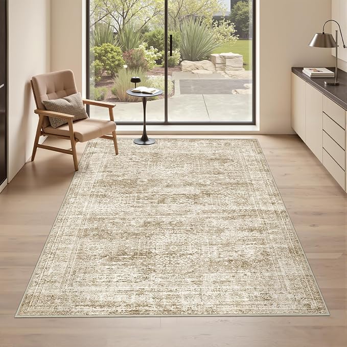 3x5 Washable Area Rug for Entryway, Soft Kitchen Rugs Non Slip for Dining Room by Restydon