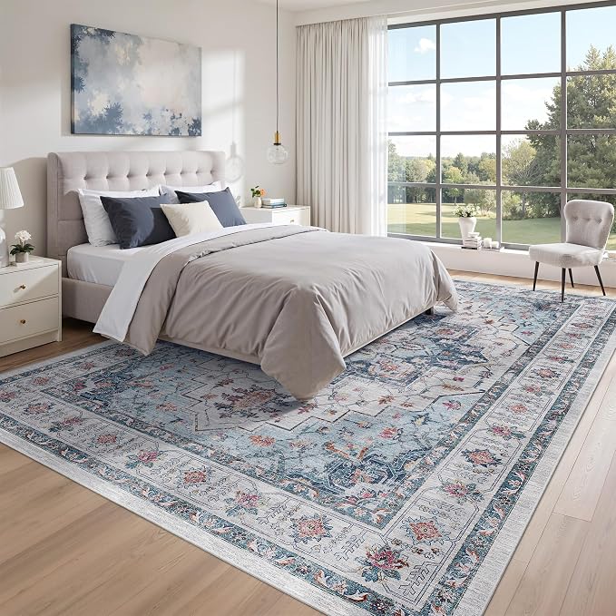zesthome Area Rugs 9x12, Washable Rug Non-Slip Low Pile Rugs - Image 9