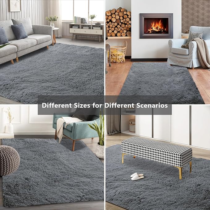 9X12 Large Area Rugs for Living Room Bedroom, Big Shag Rug for Bedroom Dorm - Image 7