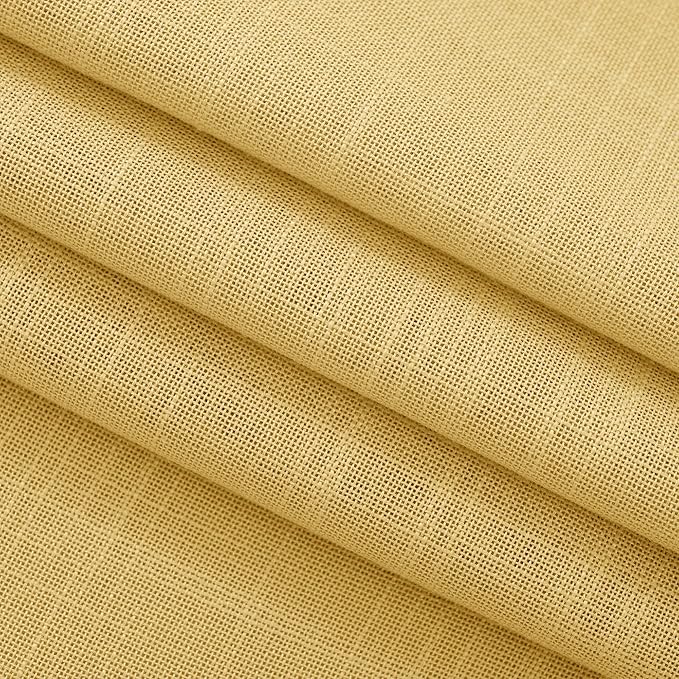 Gold Curtains for Living Room Back Tab Modern Farmhouse Semi Sheer Curtains 90 - Image 7