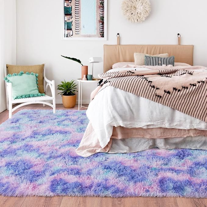 Rugs for Living Room 9x12, Soft Shaggy Modern Large Shag Area Rug for Bedroom - Image 3