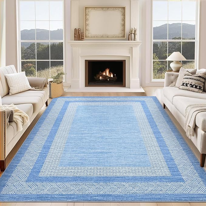 GarveeHome 10x13 Large Washable Geometric Area Rug Non Slip Non Shedding Floor - Image 2