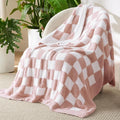 Bedsure GentleSoft Checkered Twin Blanket by BEDSURE