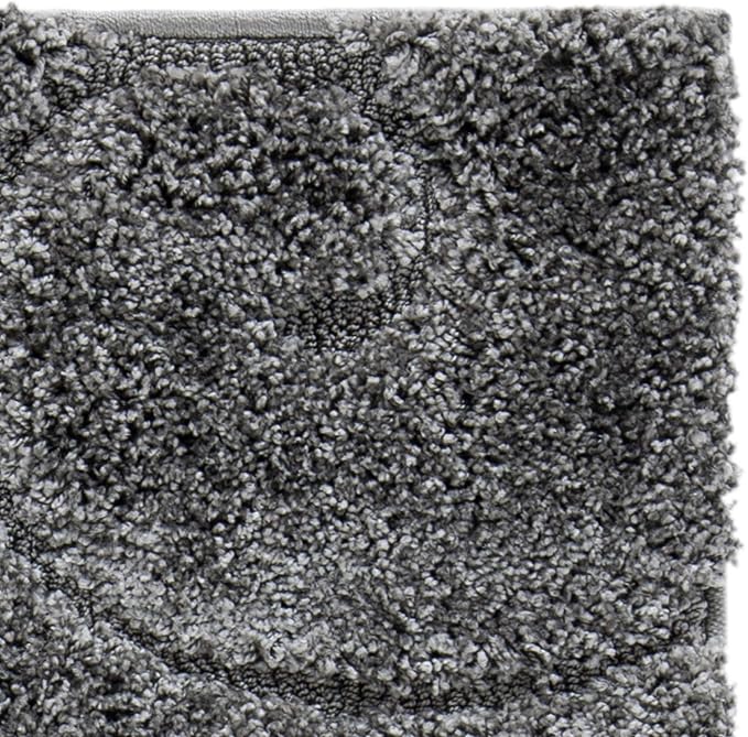 SAFAVIEH Florida Shag Collection Runner Rug - 2'3" x 7', Grey, Scroll Design, Non-Shedding & Easy Care, 1.2-inch Thick Ideal for High Traffic Areas in Living Room, Bedroom (SG455-8013)