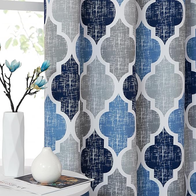 Beauoop 100% Blackout Curtains 45 Inches Long 2 Panels - Image 5