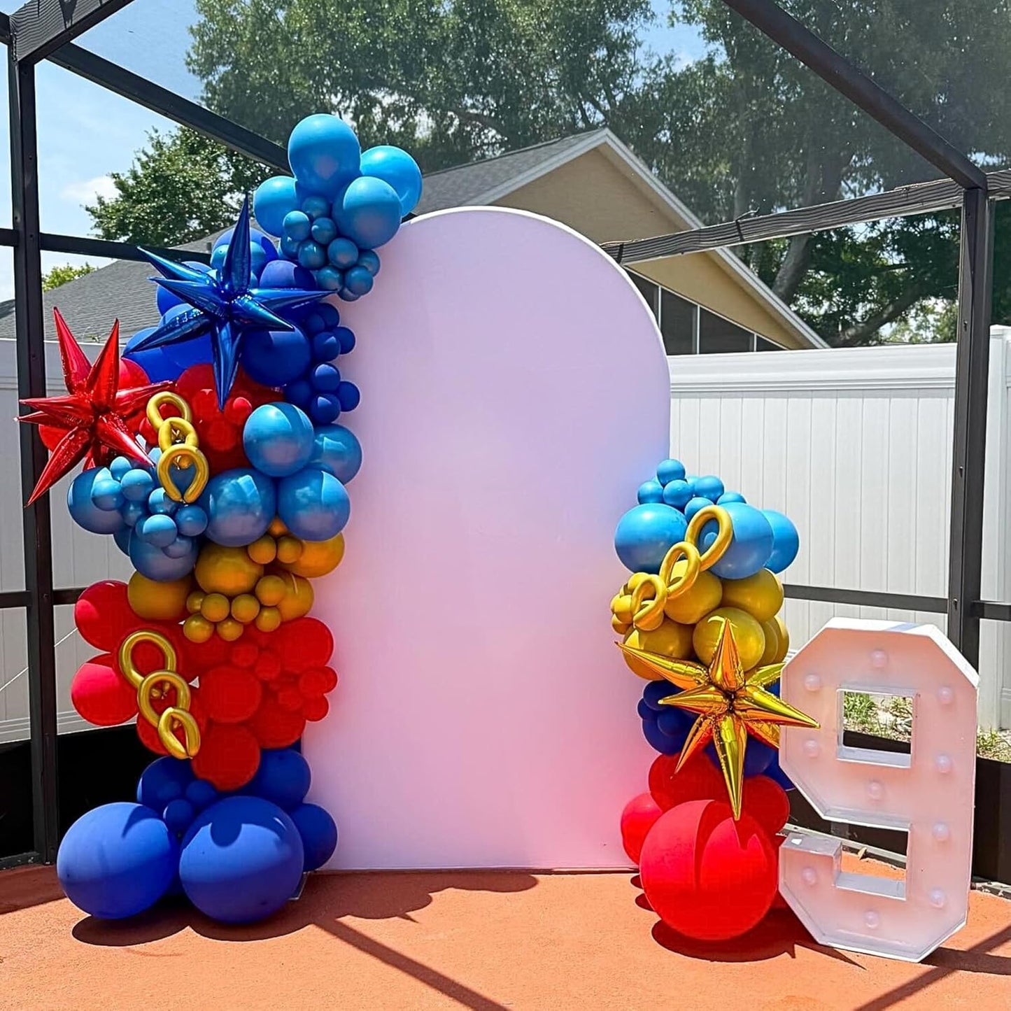 Red Blue Yellow Balloons,Carnival Birthday Party Balloons with Foil Star Balloon, for Boy Girls Birthday Baby Shower Carnival Theme Party Supplies