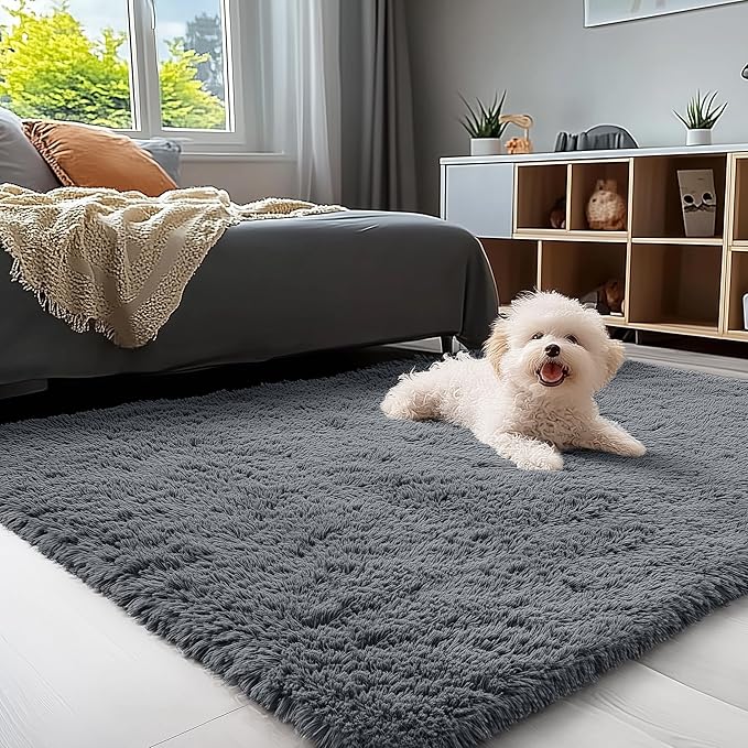 OLANLY 4x9 Area Rugs for Living Room Bedroom, Machine Washable Soft Fluffy - Image 3