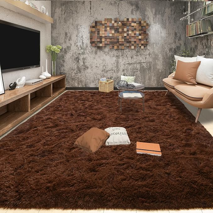 Tepook Super Soft Fluffy Rugs for Bedroom, Shag 5x8 Area Rugs for Living Room - Image 3