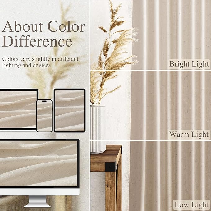 Nanspring 102 Inch Long Curtains - Image 3