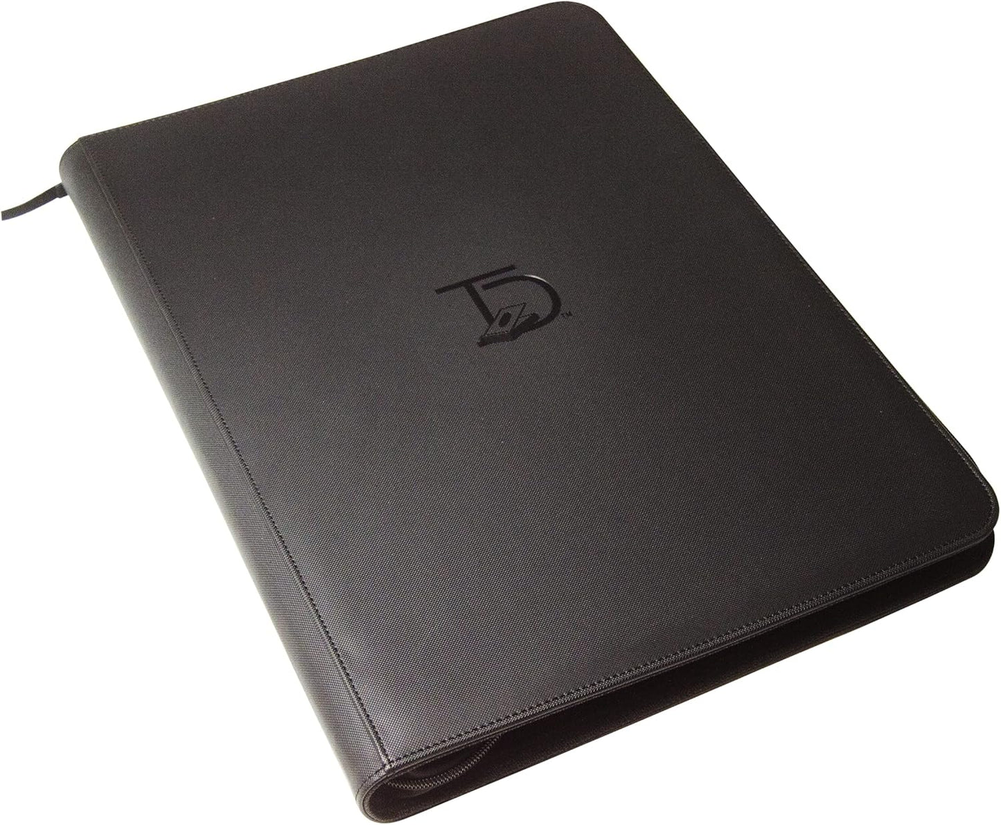 TopDeck 1000 Card Binder - TCG Portfolio - 16 Pocket Card Binder - Ringless Binder Compatible with Pokemon Cards, Yu-Gi-Oh, Magic the Gathering, and More - Side Load Sleeves - Cards Album (Black)