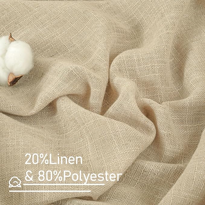 LAMIT Natural Linen Blended Curtains - Image 2