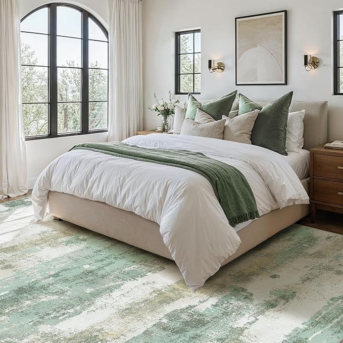 BEIMO Area Rugs 7'6"x9'6" for Living Room Bedroom, Modern Abstract Machine - Image 3
