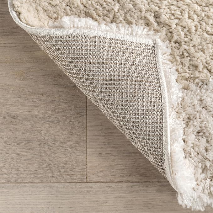 nuLOOM Gloria Abstract Shag Runner Rug, 2' 8" x 8', Beige