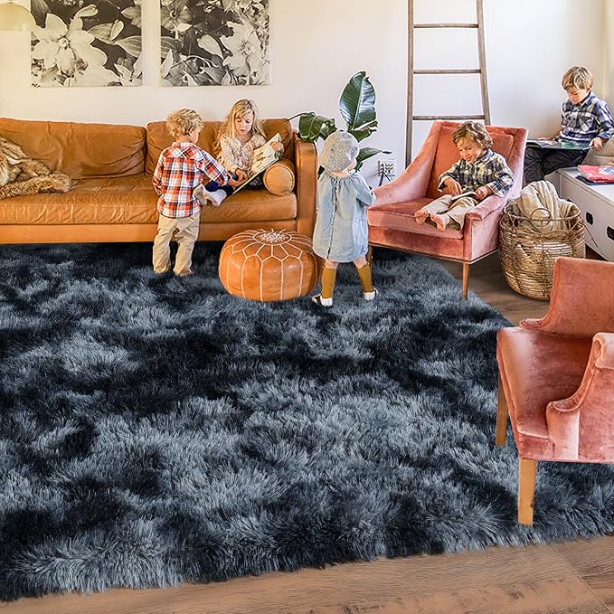Rugs for Bedroom 4x6, Soft Shaggy Modern Shag Area Rug for Living Room - Image 2