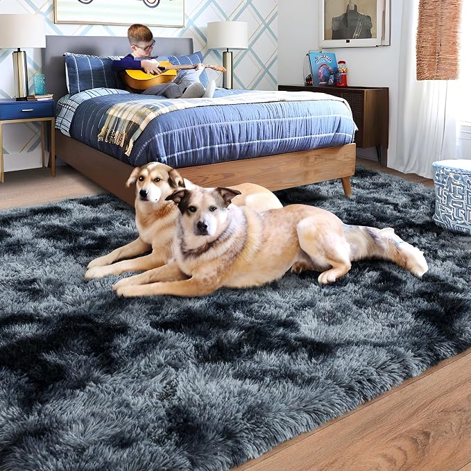 Rugs for Bedroom 4x6, Soft Shaggy Modern Shag Area Rug for Living Room - Image 3