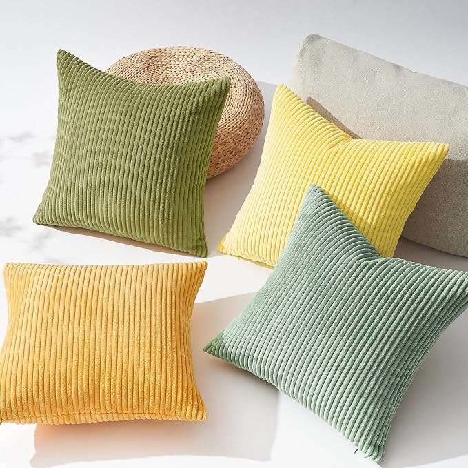 Topfinel 20x20 Oversized Throw Pillows Covers Set of 4 Euro Shams, Farmhouse - Image 4