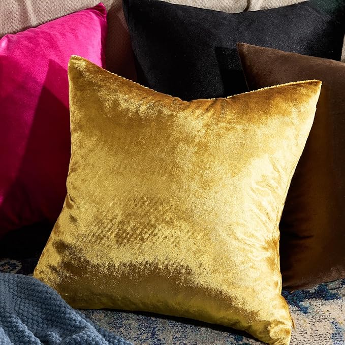 GIGIZAZA Decorative Couch Throw Pillow Covers, Pillow Cases Velvet Pillow Covers - Image 2