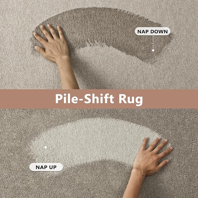 FinRèc 6x9 Washable Area Rugs for Bedroom Living Room, Low Pile Thin Rug Solid - Image 8