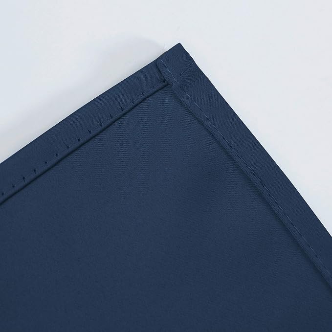 LEMOMO Navy Blue Blackout Curtains 34 x 54 Inch Length/Set of 2 Curtain - Image 8