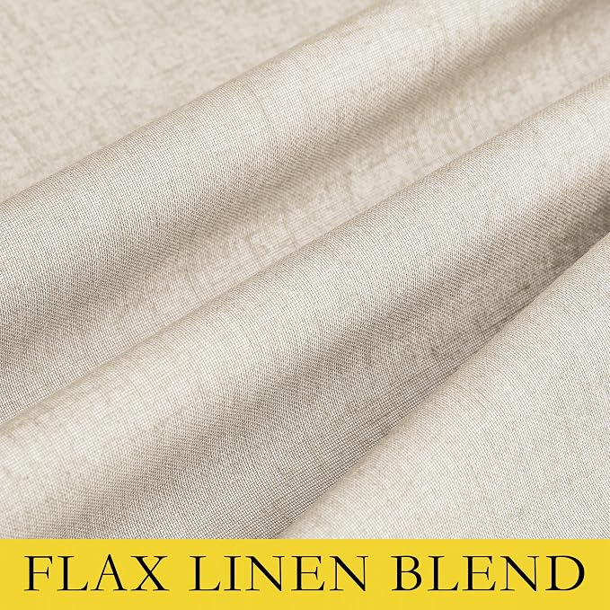 NICETOWN Linen Blackout Curtains - Image 8
