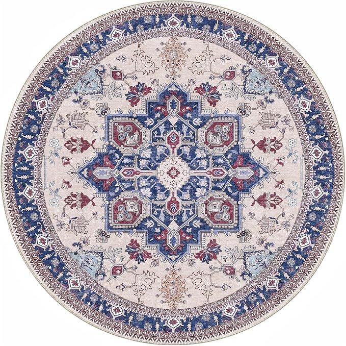 OPPODREAM Soft Round Rug 4ft, Washable Circle Rug 4ft - Image 9