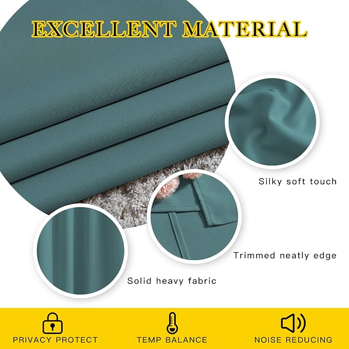 NICETOWN Insulated Curtains Blackout Draperies - Image 5