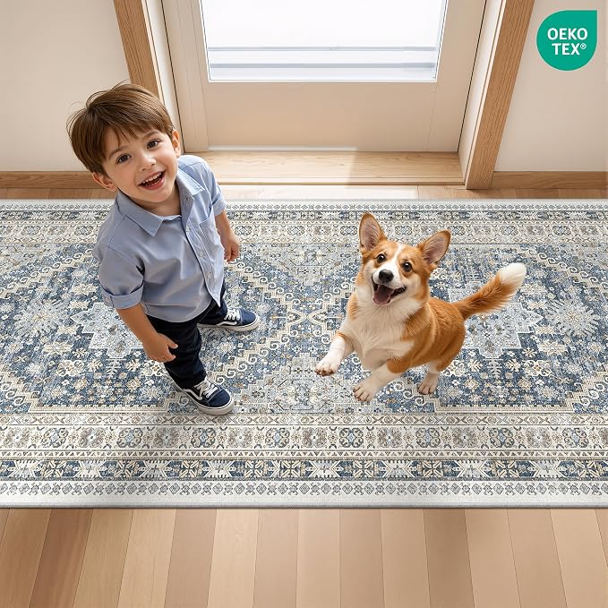 Carpet Runners for Hallway 12ft, Non-Slip Long Bathroom Rugs Runner for Kitchen - Image 9