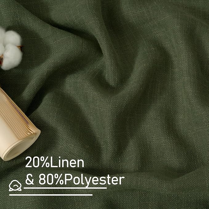 LAMIT Linen Sheer Curtains 80 inch - Image 3