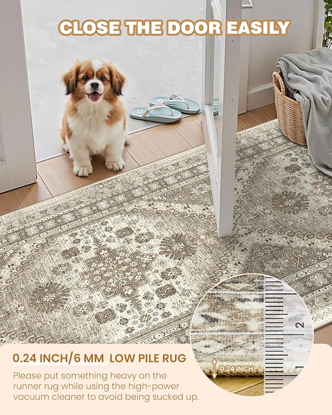 2x5 Rug Runner Washable for Entryway, Soft Bathroom Rugs - Image 6