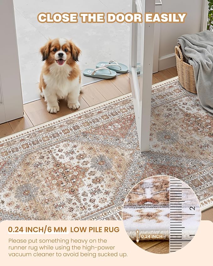 3x10 Runner Rug Non Slip Washable - Image 6