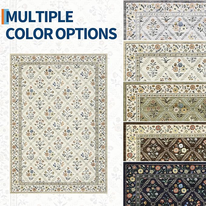 GarveeHome Living Room Rug 5x7 Rug Machine Washable Stain Resistant Area Rug - Image 8