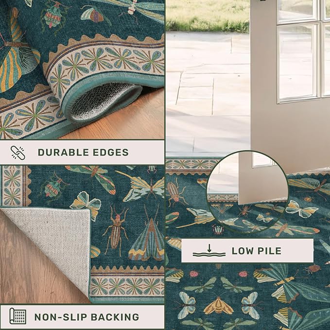 Teal 3x4 Entryway Rug - Image 4