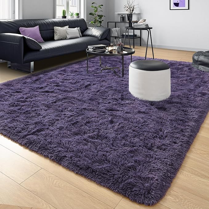 Tepook Fluffy Large Rugs for Living Room, Shag Area Rug 6x9 Soft Carpet for - Image 8