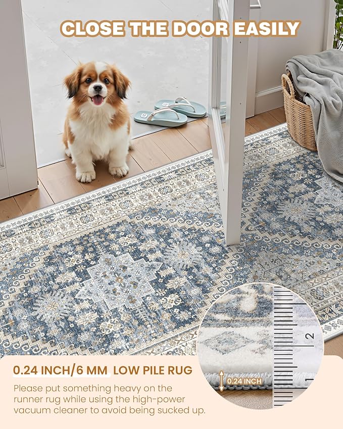 Washable Runner Rug 2.5x14, Non-Slip Long Kitchen Mats - Image 6