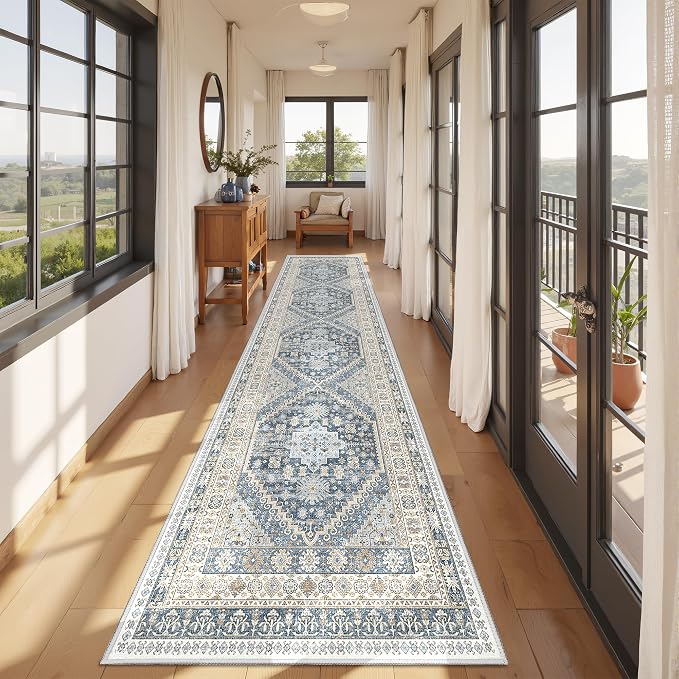 Runner Rug 2x10, Ultra-Thin Kitchen Rugs Non Slip Washable Rugs - Image 3