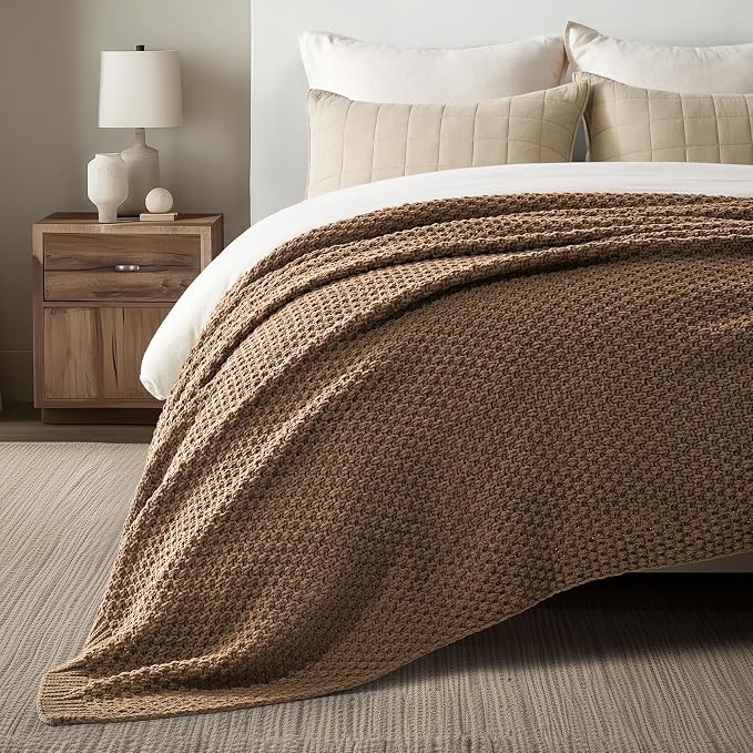 EVERGRACEHOME Chunky Chenille Knit Throw Blanket - Image 4