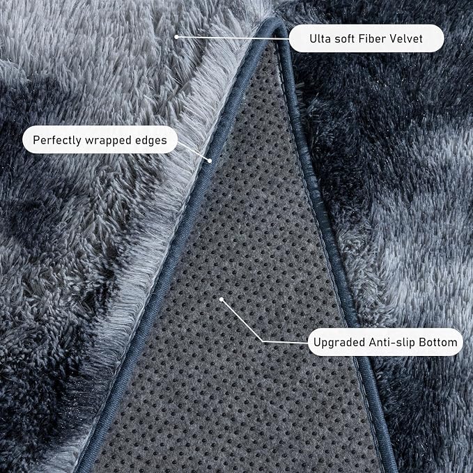 Rugs for Bedroom 4x6, Soft Shaggy Modern Shag Area Rug for Living Room - Image 5